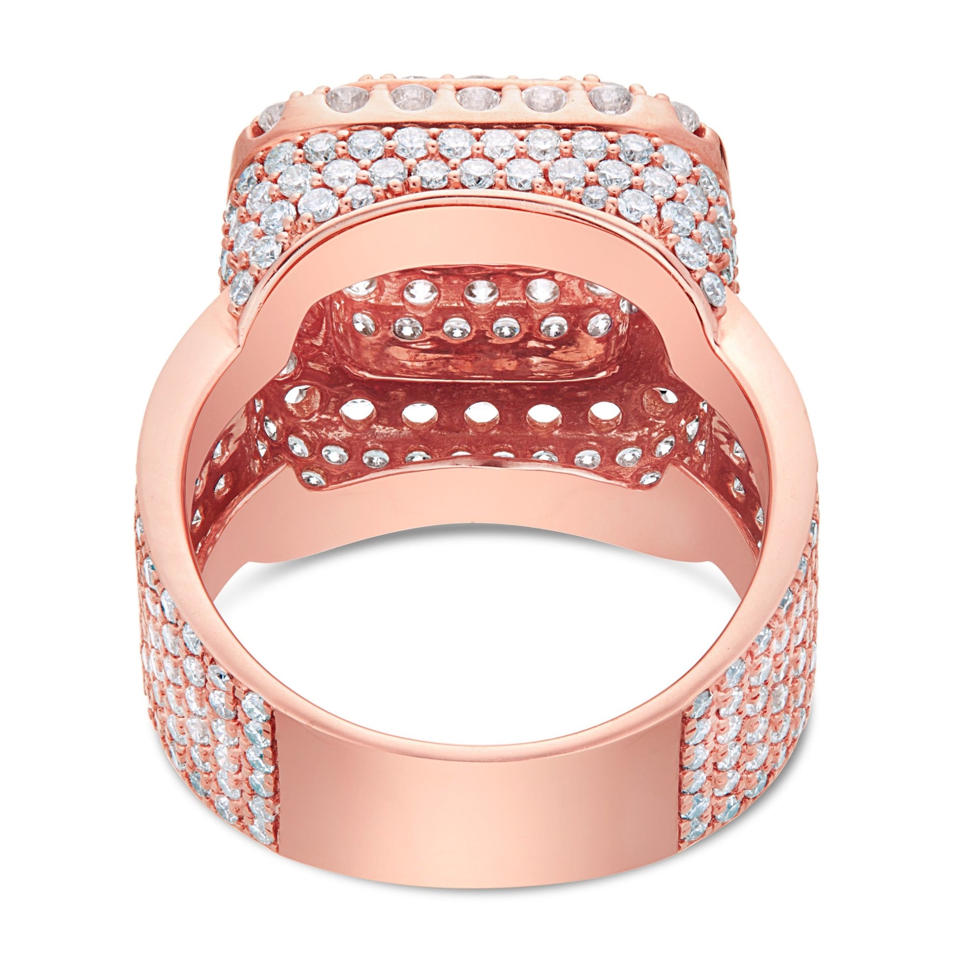 Square Top Diamond Statement Ring - Shyne Jewelers RN403236Y10DI1 4 Shyne Jewelers