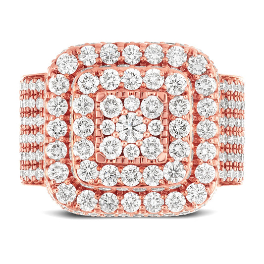 Square Top Diamond Statement Ring - Shyne Jewelers RN403236Y10DI1 4 Shyne Jewelers