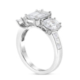 Three Emerald Diamond Ring - Shyne Jewelers 4 Shyne Jewelers