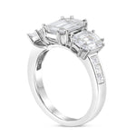 Three Emerald Diamond Ring - Shyne Jewelers 4 Shyne Jewelers