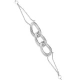 Three Link Diamond Fashion Bracelet - Shyne Jewelers White Gold Shyne Jewelers