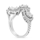 Three Stone Accent Diamond Ring - Shyne Jewelers 130-00138 White Gold Shyne Jewelers