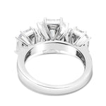 Three Stone Emerald Diamond Ring - Shyne Jewelers 5 Shyne Jewelers