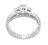 Three Stone Oval Diamond Engagement Ring - Shyne Jewelers 4 Shyne Jewelers