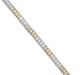 Two Tone Baguette Diamond Chain - Shyne Jewelers Yellow & White Gold Shyne Jewelers