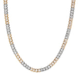 Two Tone Baguette Diamond Chain - Shyne Jewelers Yellow & White Gold Shyne Jewelers