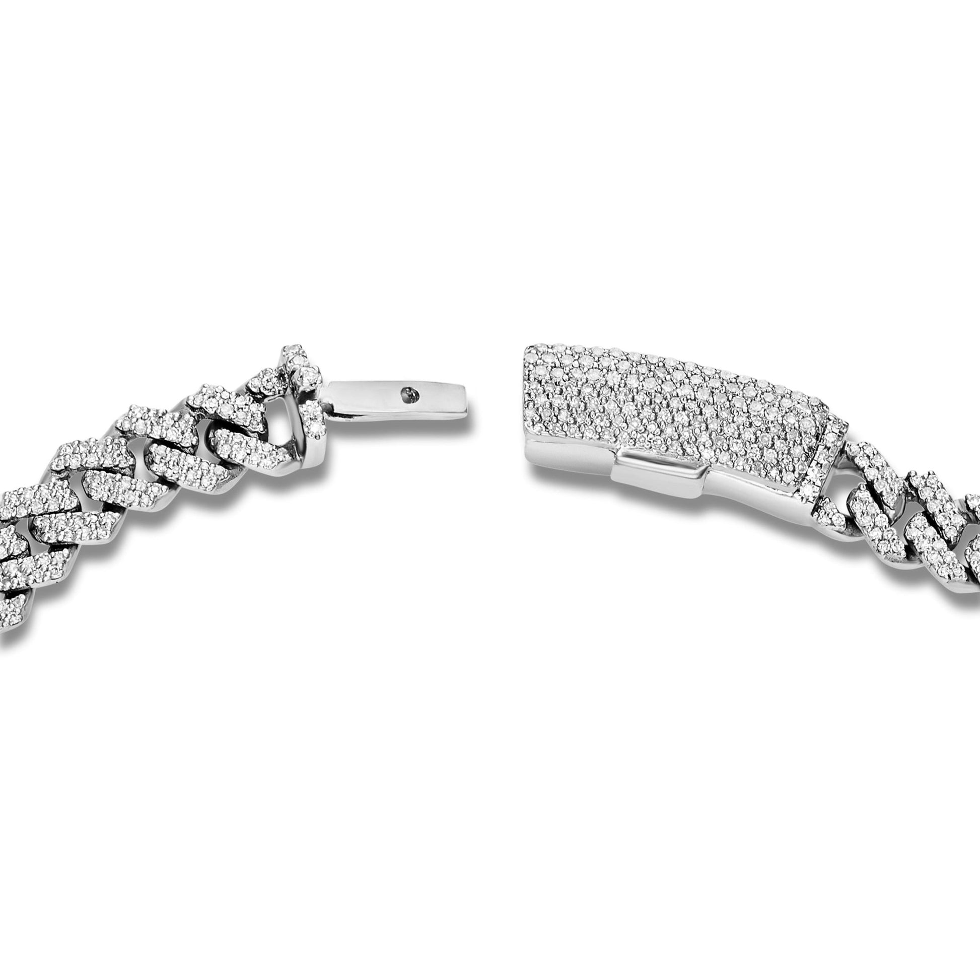 Two tone Diamond Cuban Chain with Butterflies - Shyne Jewelers 165-00378 White Gold Shyne Jewelers