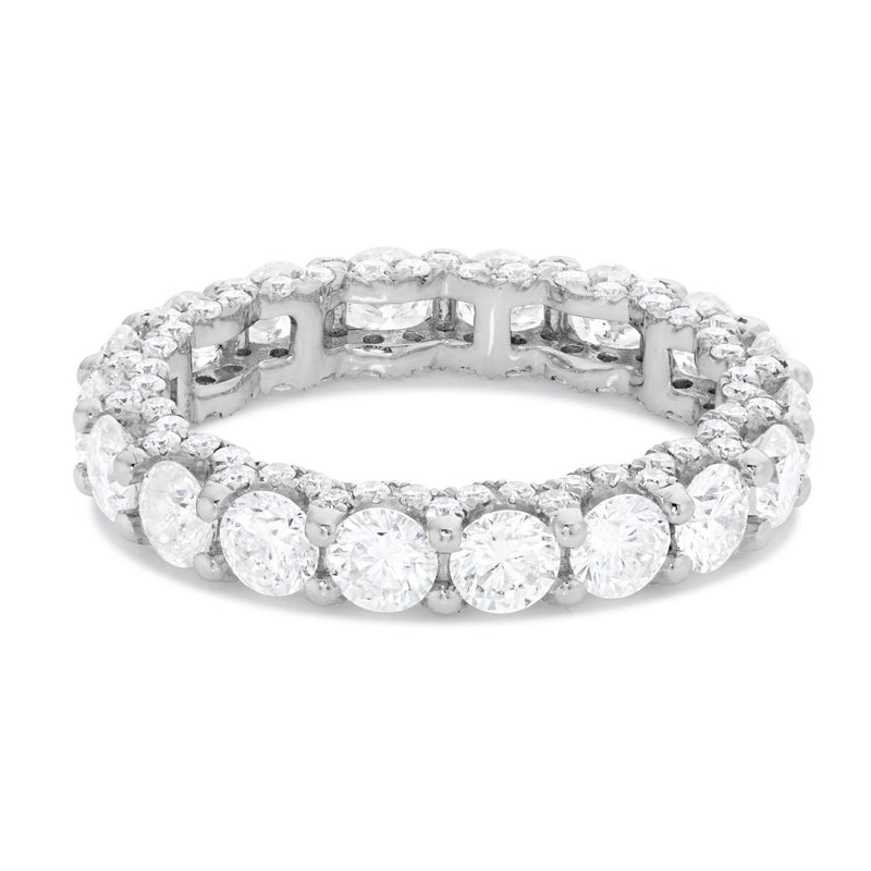 U Prong Diamond Eternity Band - Shyne Jewelers White Gold 4 Shyne Jewelers