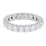 U Prong Diamond Eternity Band - Shyne Jewelers Yellow Gold 4 Shyne Jewelers