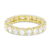 U Prong Diamond Eternity Band - Shyne Jewelers Yellow Gold 4 Shyne Jewelers