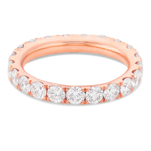 U Prong Diamond Eternity Band - Shyne Jewelers Yellow Gold 4 Shyne Jewelers
