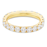 U Prong Diamond Eternity Band - Shyne Jewelers Yellow Gold 4 Shyne Jewelers