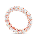 U Prong Diamond Eternity Band - Shyne Jewelers Rose Gold 4 Shyne Jewelers