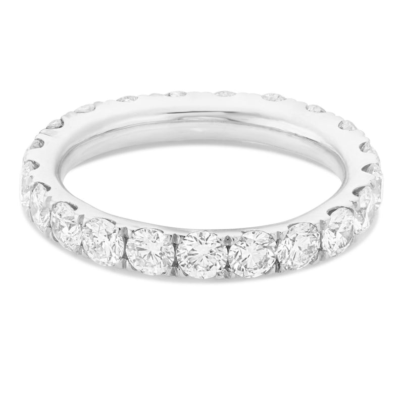 U Prong Diamond Eternity Band - Shyne Jewelers Yellow Gold 4 Shyne Jewelers