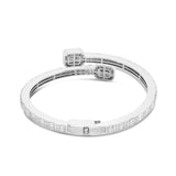 Unisex Baguette Diamond Bangle - Shyne Jewelers White Gold Shyne Jewelers