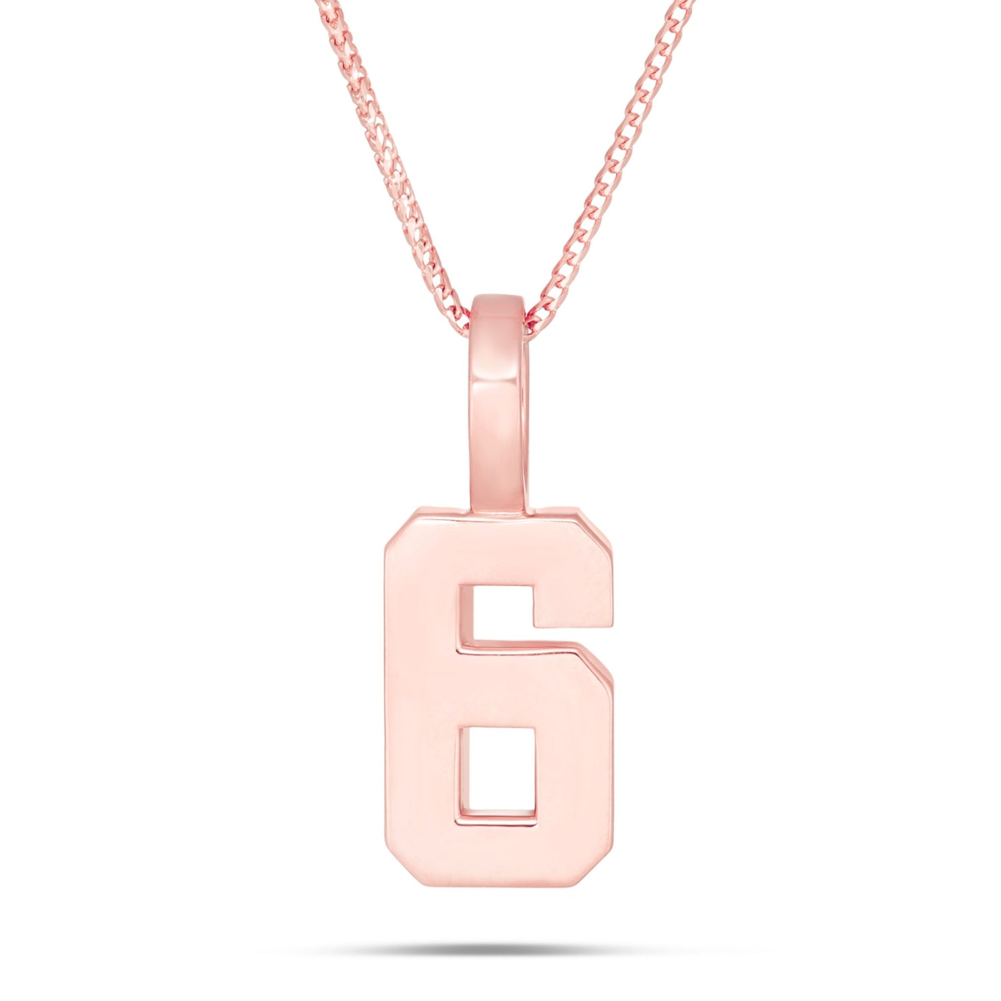Varsity Number Pendant, Large - Shyne Jewelers Yellow Gold 0 Shyne Jewelers