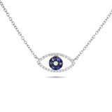 White Gold Evil Eye Diamond Necklace - Shyne Jewelers 165-00258 Shyne Jewelers