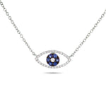 White Gold Evil Eye Diamond Necklace - Shyne Jewelers 165-00258 Shyne Jewelers