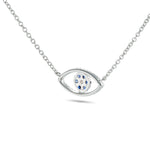 White Gold Evil Eye Diamond Necklace - Shyne Jewelers 165-00258 Shyne Jewelers
