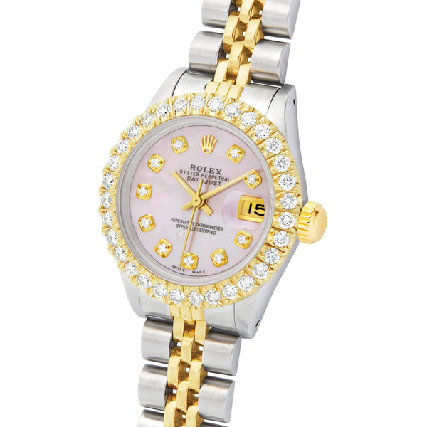 Women's Rolex DateJust 31mm with Diamond bezel - Shyne Jewelers 505-00237 Rolex