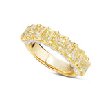 Yellow Diamond Half Eternity Wedding Band - Shyne Jewelers YDYGEMR_2 Shyne Jewelers